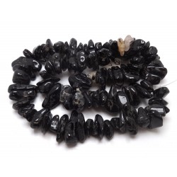 Black Tourmaline Tumbled Beads - for Jewellery Making