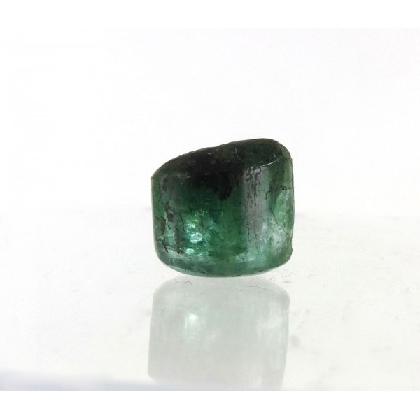 Single Quality Emerald Cylinder Bead - for Jewellery and Craft Making
