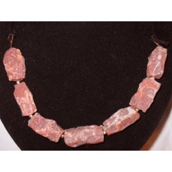 Cord and Orange Aventurine Necklace