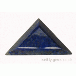 Lapis Lazuli Faceted Triangle Cabochon  - for Jewellery making