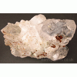 Quartz Cluster with Siderite from Himalayas