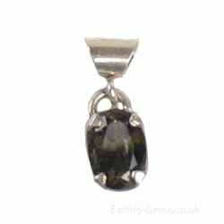 Faceted Diopside Pendant