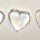Quartz Crystal Heart Drilled - for Jewellery making