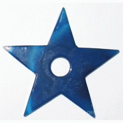 Blue Agate Star Shape - for Jewellery and Craft Making
