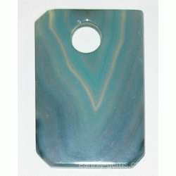 Blue Agate Rectangle - for Jewellery and Craft Making