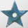 Blue Agate Star Shape - for Jewellery and Craft Making