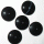 Black Agate Disc Beads - for Jewellery and Craft Making