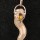 Rutilated Clear Quartz and Citrine Energy Spiral Point Pendant