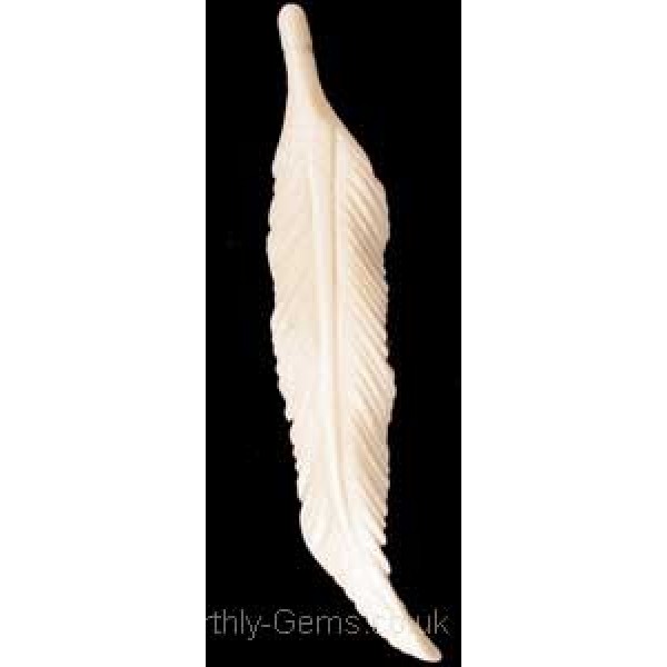 Bone Feather Beads - for Jewellery Making
