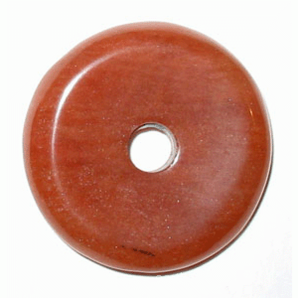 Peach Aventurine Doughnut