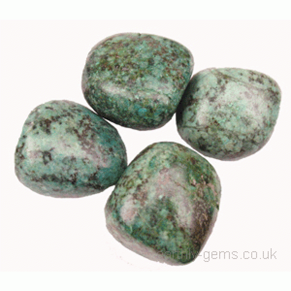 African Turquoise tumblestones 18-25mm