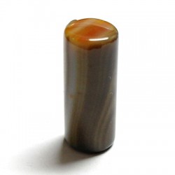Brown Agate Cylinder Shape