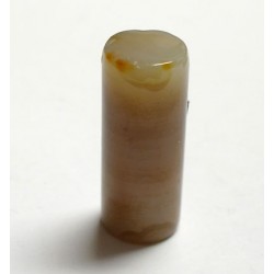 Light Brown Agate Cylinder Shape