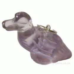 Amethyst Duck Pendant