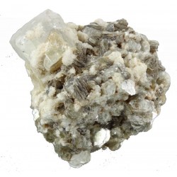 Aquamarine and Mica Crystal Formation