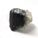 Blue Tip Tourmaline Crystal with Cleavelandite Blue Tip Tourmaline Crystal with Cleavelandite
