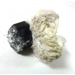 Blue Tip Tourmaline Crystal with Cleavelandite Blue Tip Tourmaline Crystal with Cleavelandite