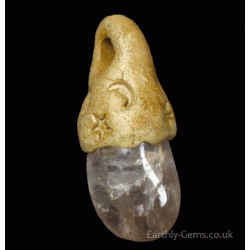 Amethyst Ceramic Pendant