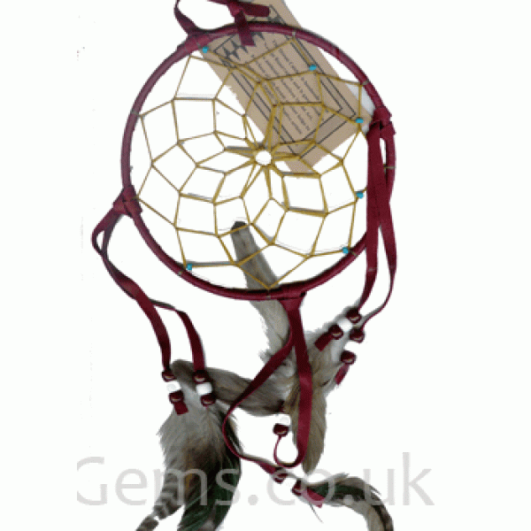 Navajo Red Dreamcatcher 6"" Navajo Red Dreamcatcher 6""