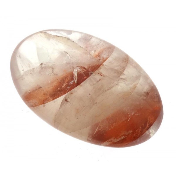 Red Hematite Quartz Pebble