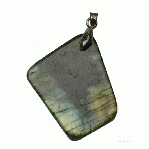 Polished Slice Labradorite Pendant