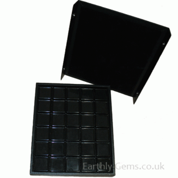 Gemstone Display Tray for 40mm by 40mm Boxes 30 in Total