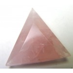Rose Quartz Triangle Merkabah Shape