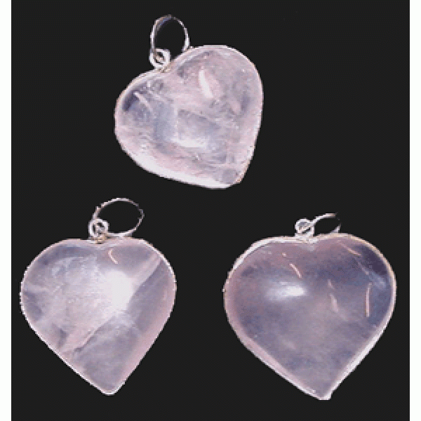 Rose Quartz Heart Pendant