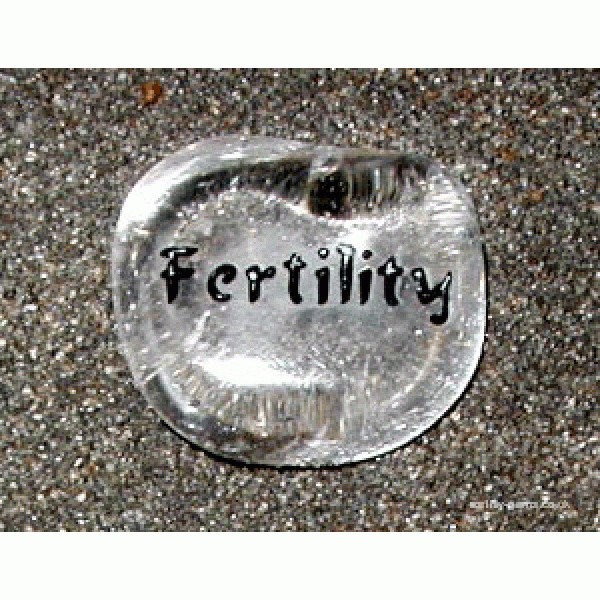 Clear Quartz 'Fertility' Carved - Tumble with a Message