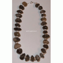 Quartz Varieties and Shell Bead Necklace - Custom Design
