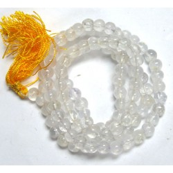 Clear Quartz Crystal Mala Beads 6-8mm