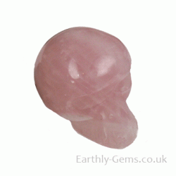 Small Rose Quartz Crystal Skull