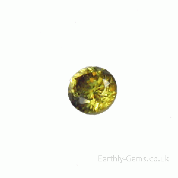 Faceted Sphene Round Gemstone  - for Jewellery making