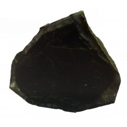 Dark Green Tourmaline Slice Terminated