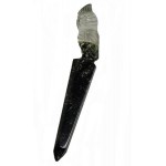 Quartz Point with Carved Owl - for Jewellery making