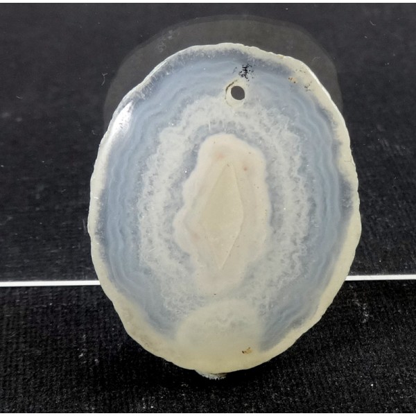 Drilled Patterned Agate Cabochon - for Jewellery Making