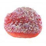 Titanium Pink Silver Druzy Quartz Drop Shape