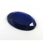 Lapis Faceted Oval Cutstone
