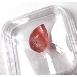 Faceted Lepidocrocite in Quartz Gemstone - for Jewellery making