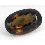Large Stunning Oval Cut Faceted Smokey   - for Jewellery making