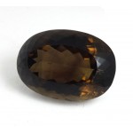 Large Stunning Oval Cut Faceted Smokey Quartz - for Jewellery making
