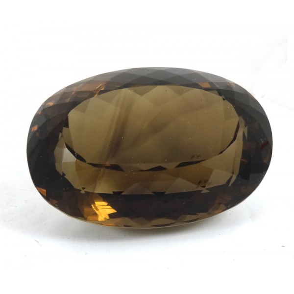 Large Stunning Oval Cut Faceted Smokey Quartz - for Jewellery making