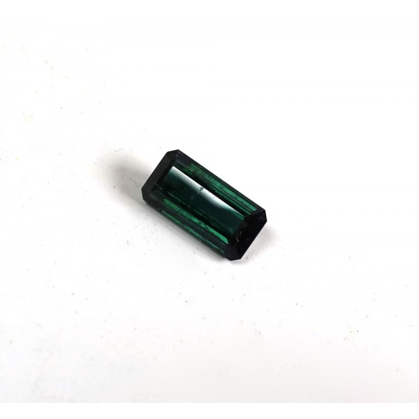 Green Tourmaline Rectangle Cut Gemstone