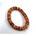Natural Amber Rondelle Bead Bracelet