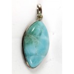 Larimar Silver Pendant