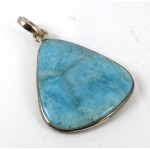 Larimar Silver Pendant Drop Shape