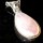 Large Rose Quartz Drop Shape and Gemstone Pendant