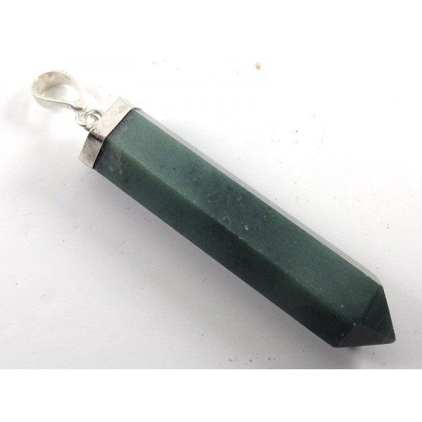 Polished Serpentine Point Pendant