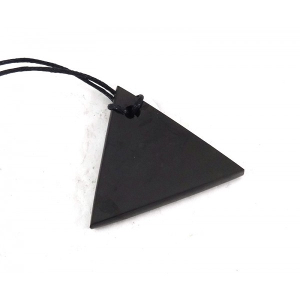 Shungite Polished Triangle Pendant