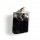 Black Tourmaline Crystal with Facet Amethyst Gemstone Silver Pendant